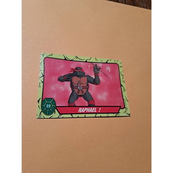 1989 Topps TMNT Raphael Trading Card 22 Teenage Mutant Ninja Turtles - Picture 1 of 2